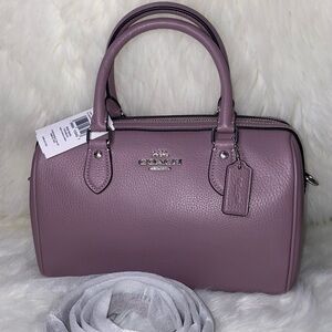 Coach leather purse Rowan Satchel in Jasmin color New